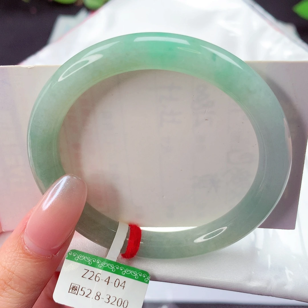 翡翠未镶嵌手镯缅甸天然a货翡翠手镯