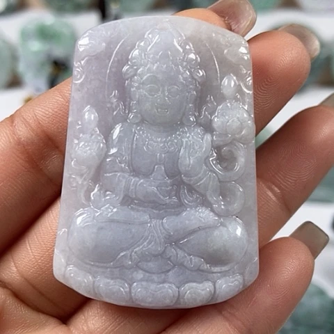 翡翠颈饰未镶嵌观音福利