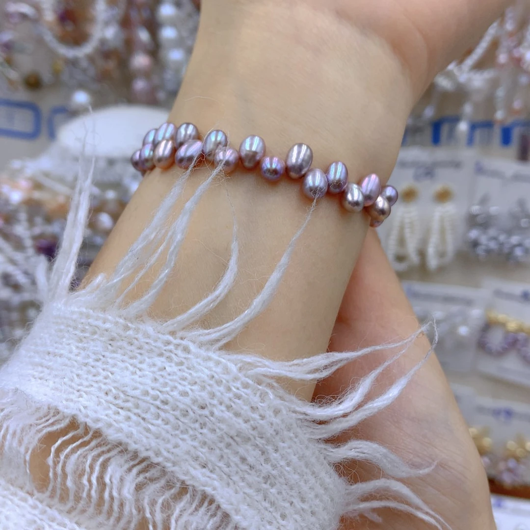 淡水珍珠耳饰银S925镶嵌