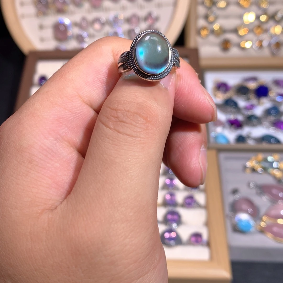 【闪购商品】水晶戒指银S925镶嵌阿*甜戒指