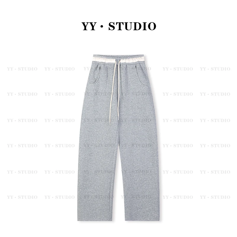 qq【YANYAN】秋冬休闲抽绳加绒百搭直筒裤卫裤YY-3292