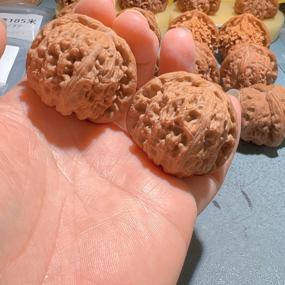 文玩核桃把件闷白41