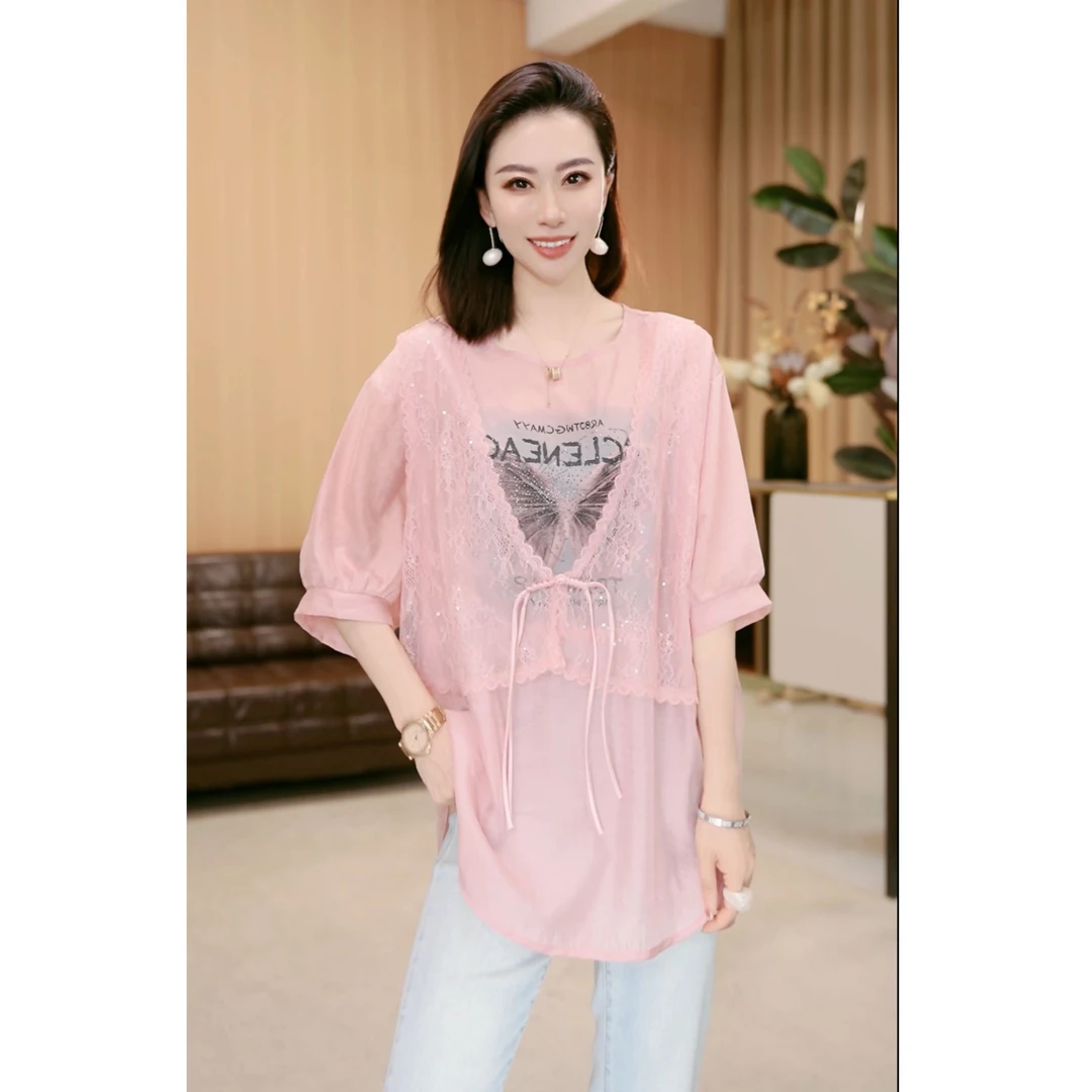 林果&季得 【匿名情书】时尚减龄气质百搭女士短袖款T恤