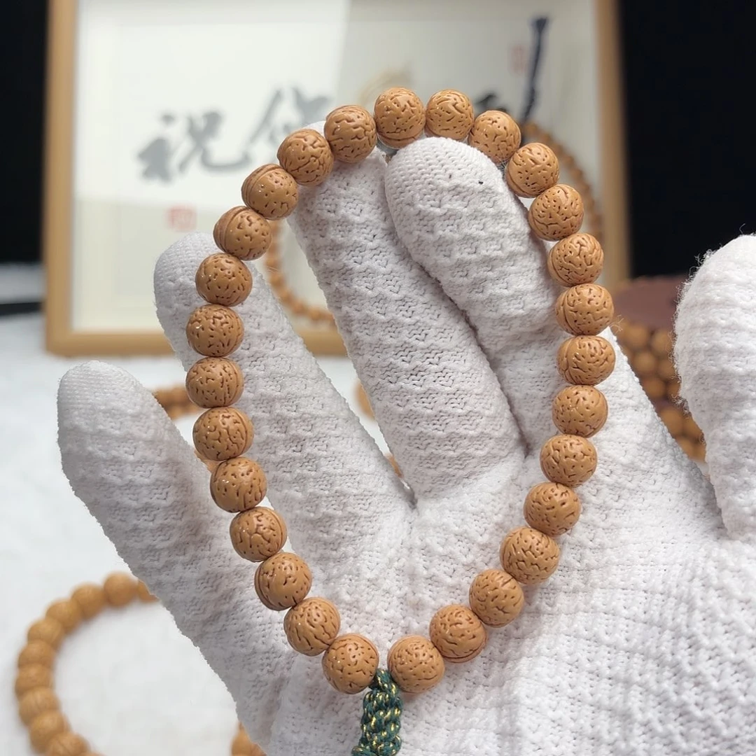 桃核手串1.1「911小金豆」野生桃核手持