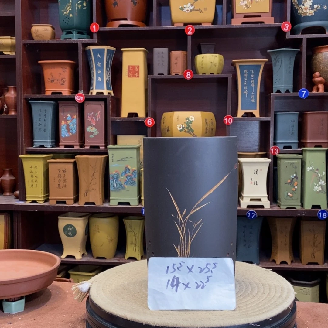 紫砂花盆紫砂花盆