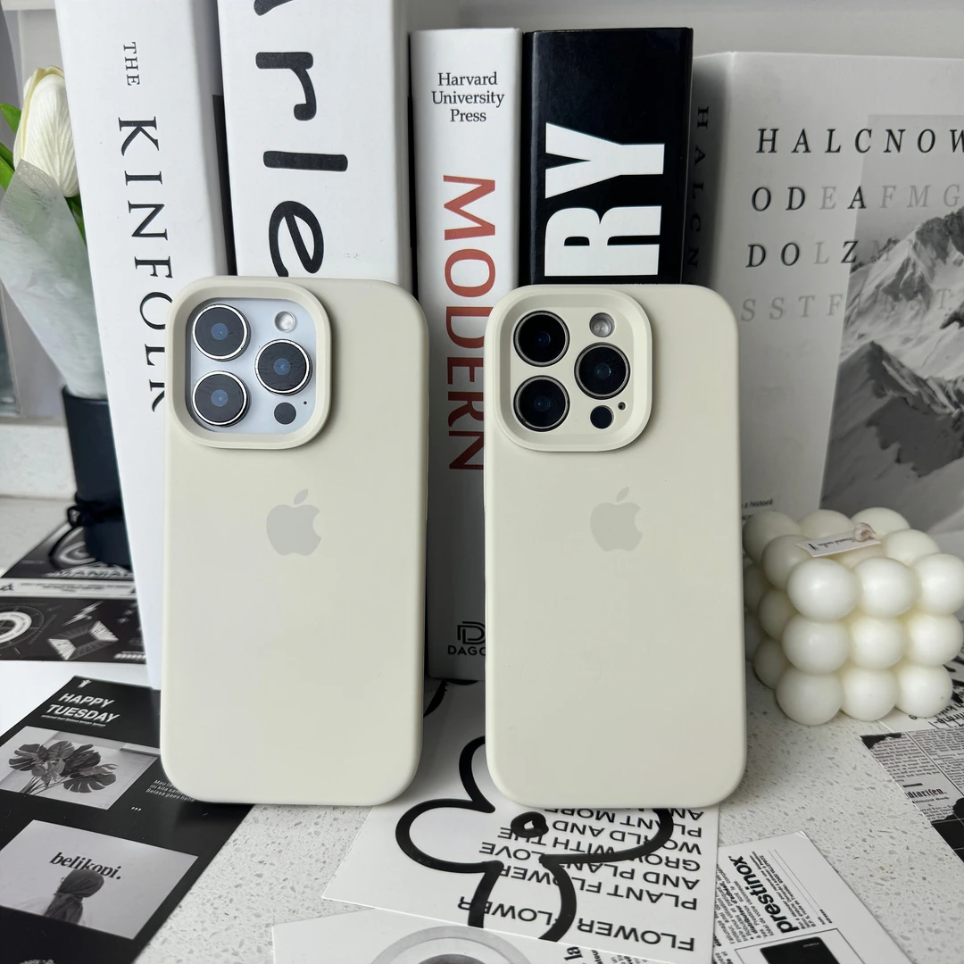 【古董白】适用苹果17/16系列液态硅胶防摔手机壳iPhone15/14/13/12