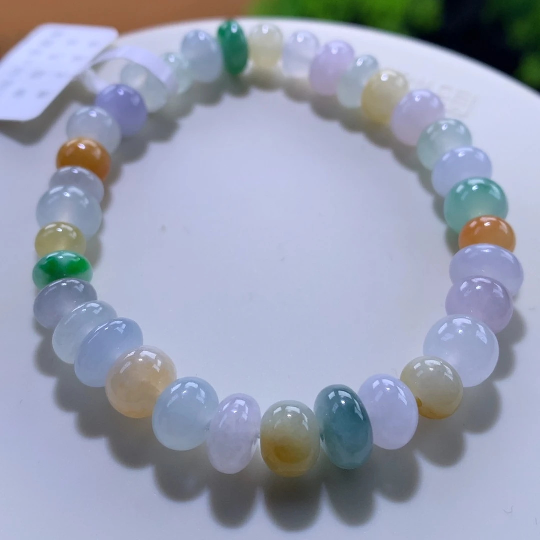 翡翠未镶嵌手链卡6～8