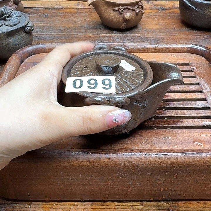 纯手工制作粗陶茶具