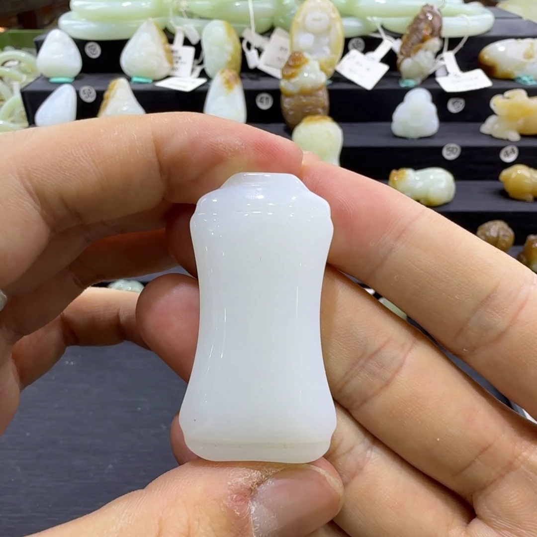 和田玉未镶嵌吊坠(赠链)新疆和田玉无事牌