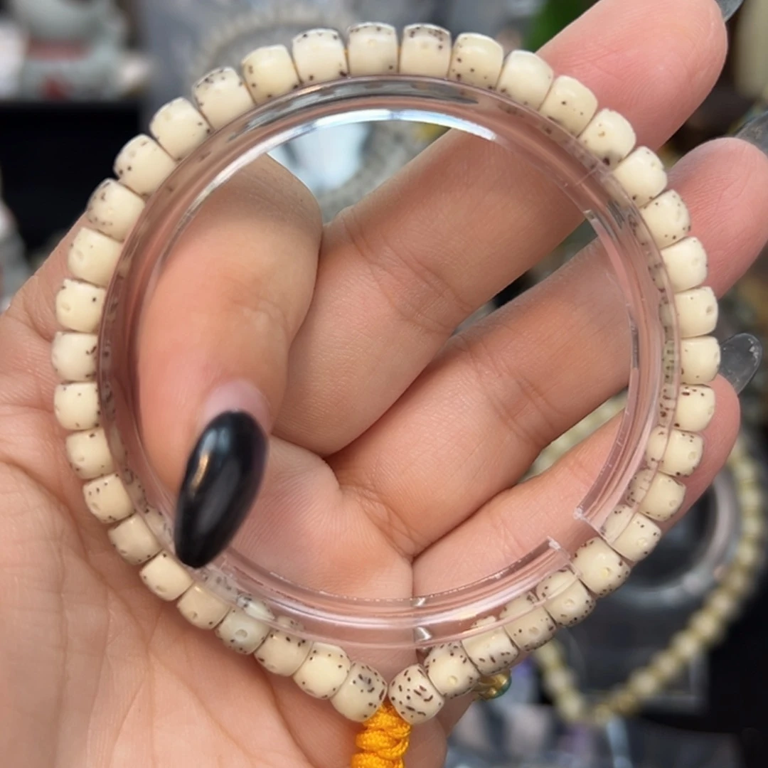星月菩提吊坠6*5mm 糯冰单圈手持