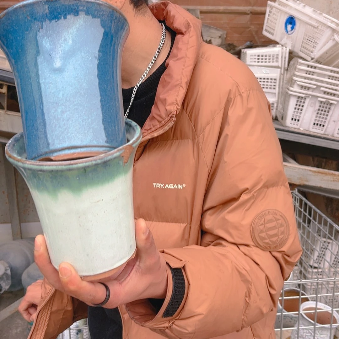 红陶杨杨花盆0310-1001