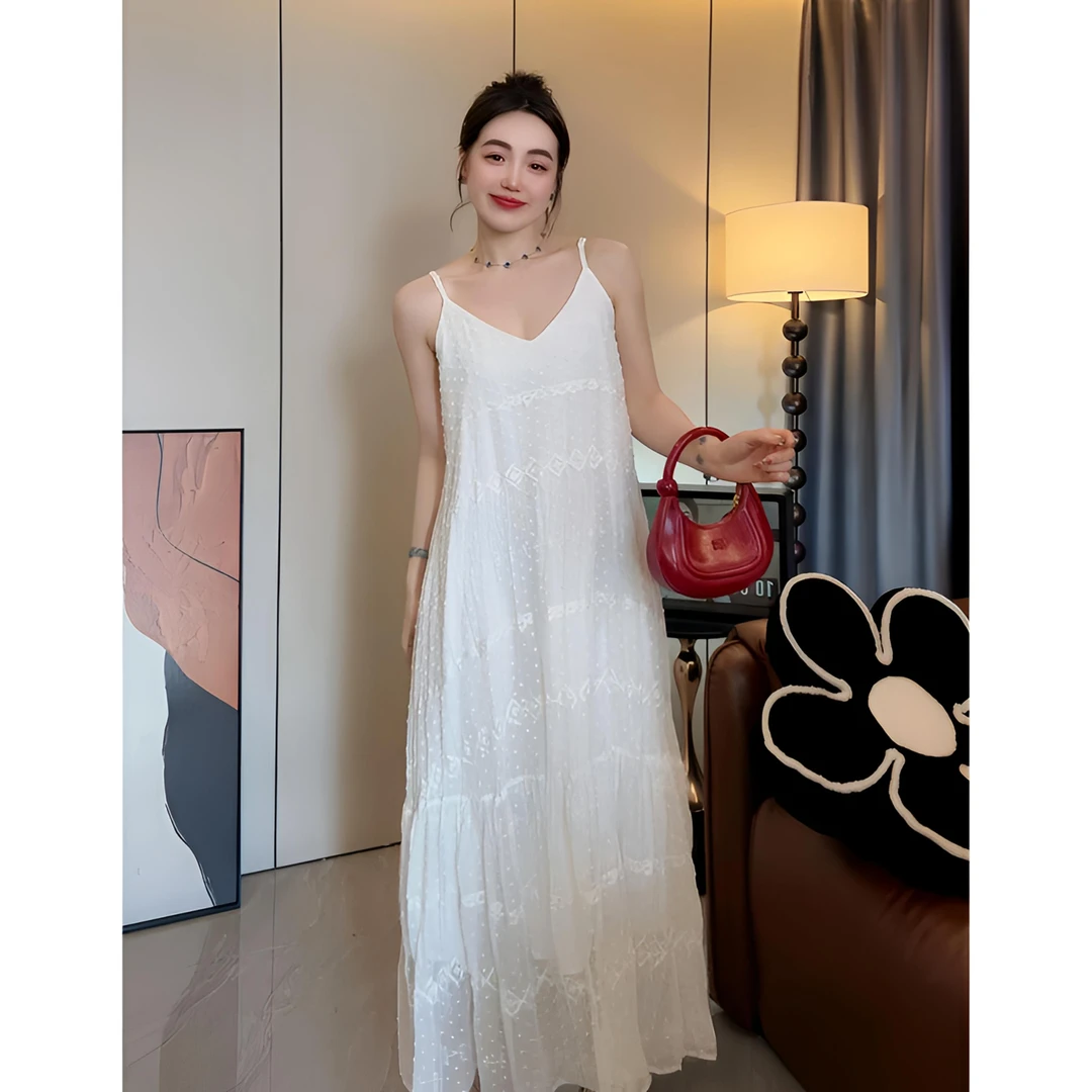 夏新款一眼沦陷森系慵懒吊带裙拿捏松弛感【东方美】宝藏款+P633905