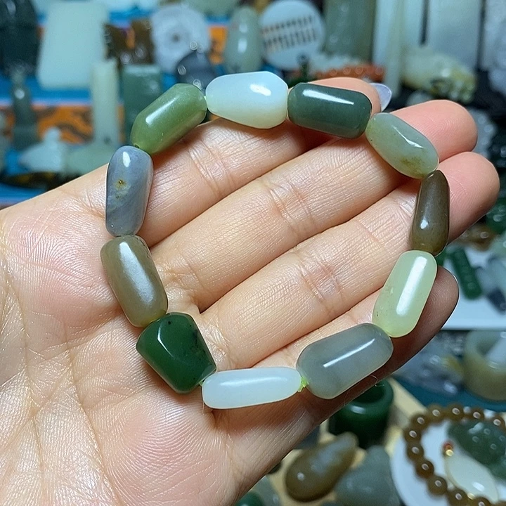 和田玉未镶嵌手链