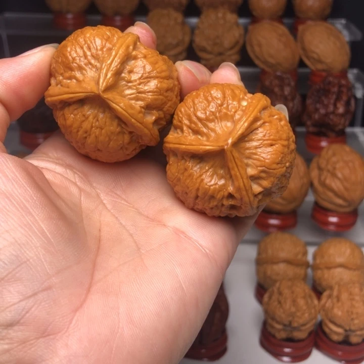 文玩核桃吊坠28金香炉三楞