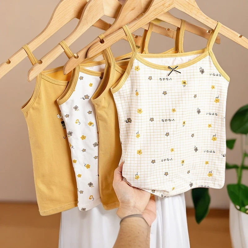 夏季薄款背心内穿纯棉儿童打底衫女孩无袖背心纯棉婴儿衣服女童