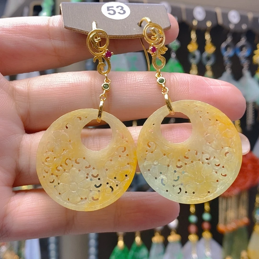 未镶嵌翡翠耳饰翡翠