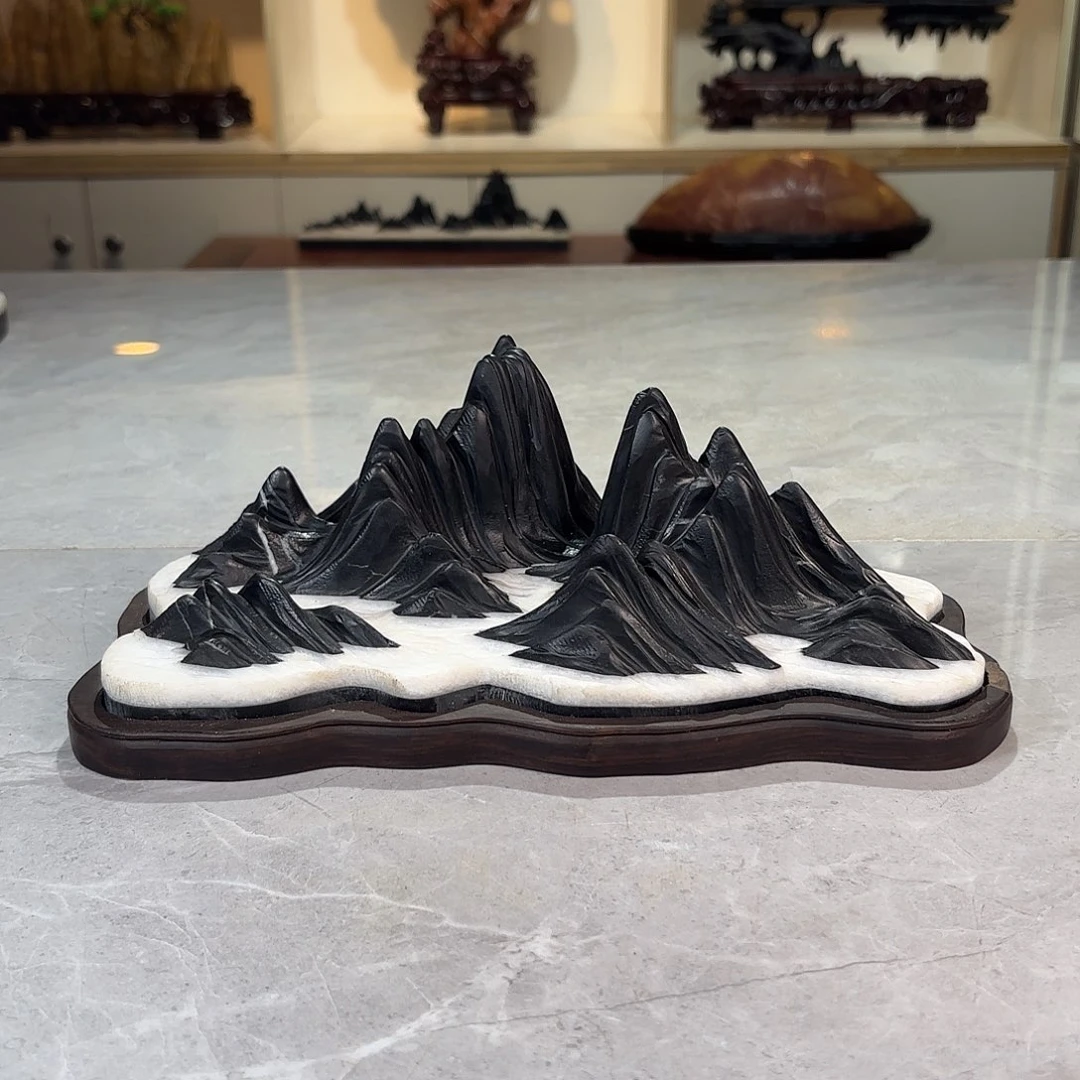 无***辈灵璧石手工雕刻奇石摆件