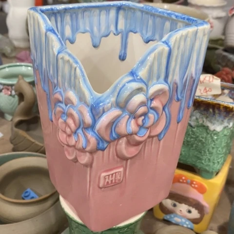 Q452粉色方盆3311331313