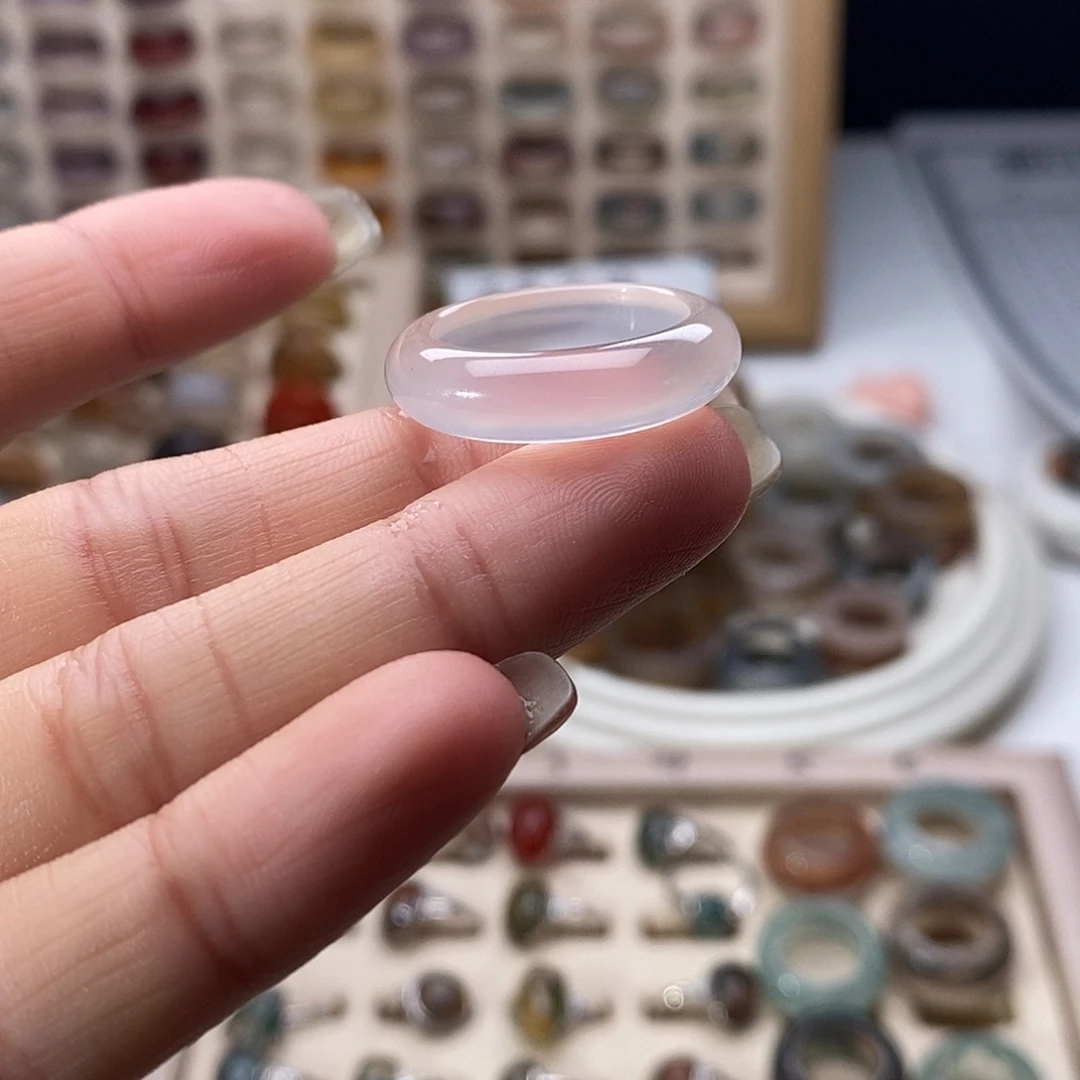 未镶嵌戒指玛瑙/玉髓A18不退换港20