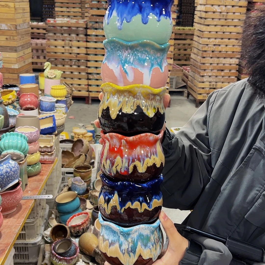 陶瓷口径12高10 福利款多肉花盆