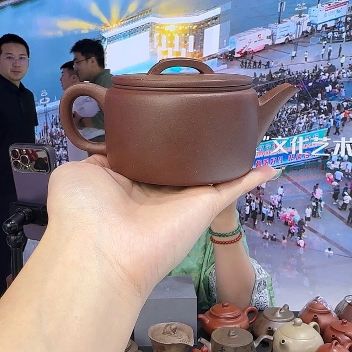 紫砂茶杯紫泥汉瓦  240CC