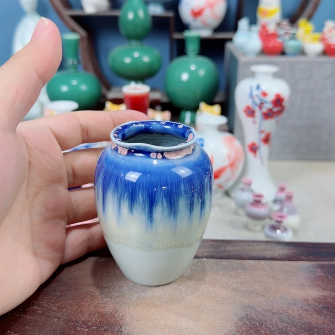 陶瓷手工小花器摆件