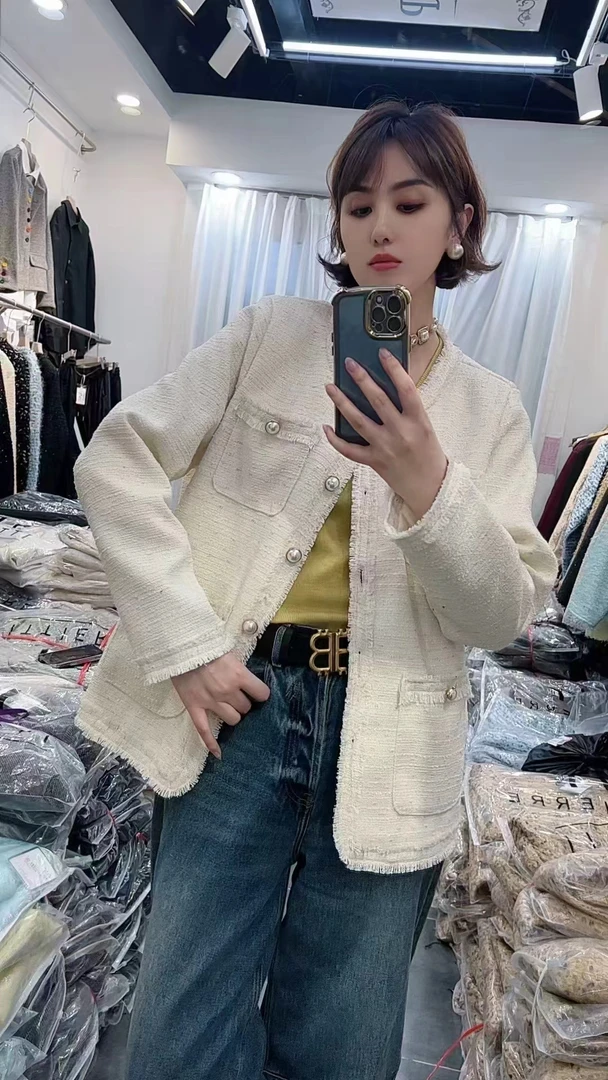 淇淇大码【巴黎街头】2025春季新款小香风轻奢短外套女气质上衣2589