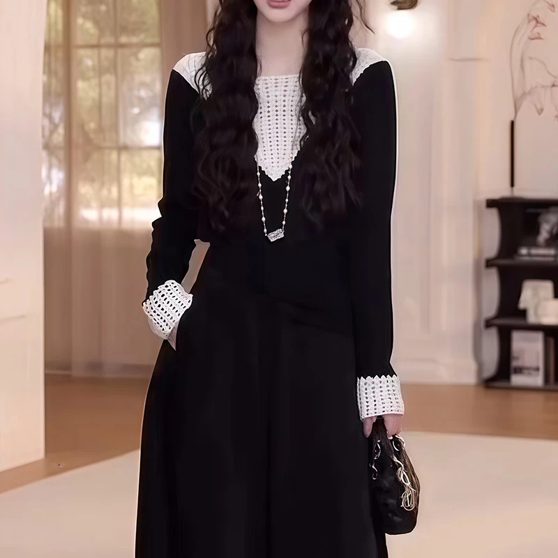 气质秋装甜美时尚针织衫2025新款漂亮显瘦圆领女装慵懒风韩系上衣