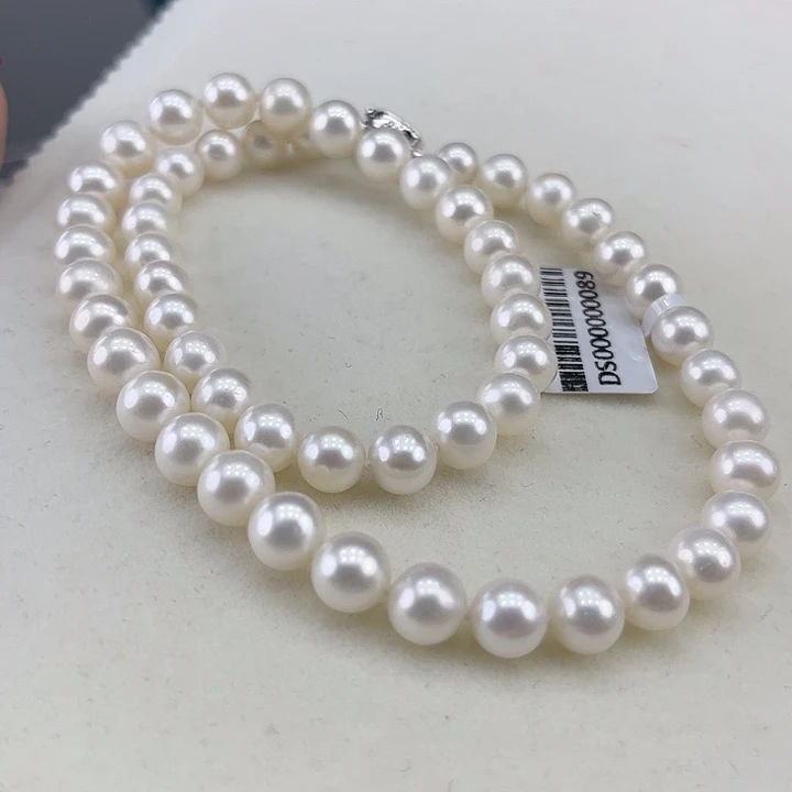 淡水珍珠银S925镶嵌颈饰8➕极光冷白高品