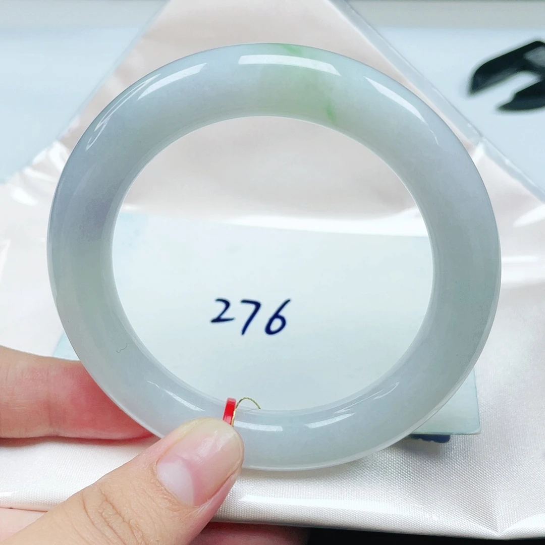 翡翠未镶嵌手镯圆条55