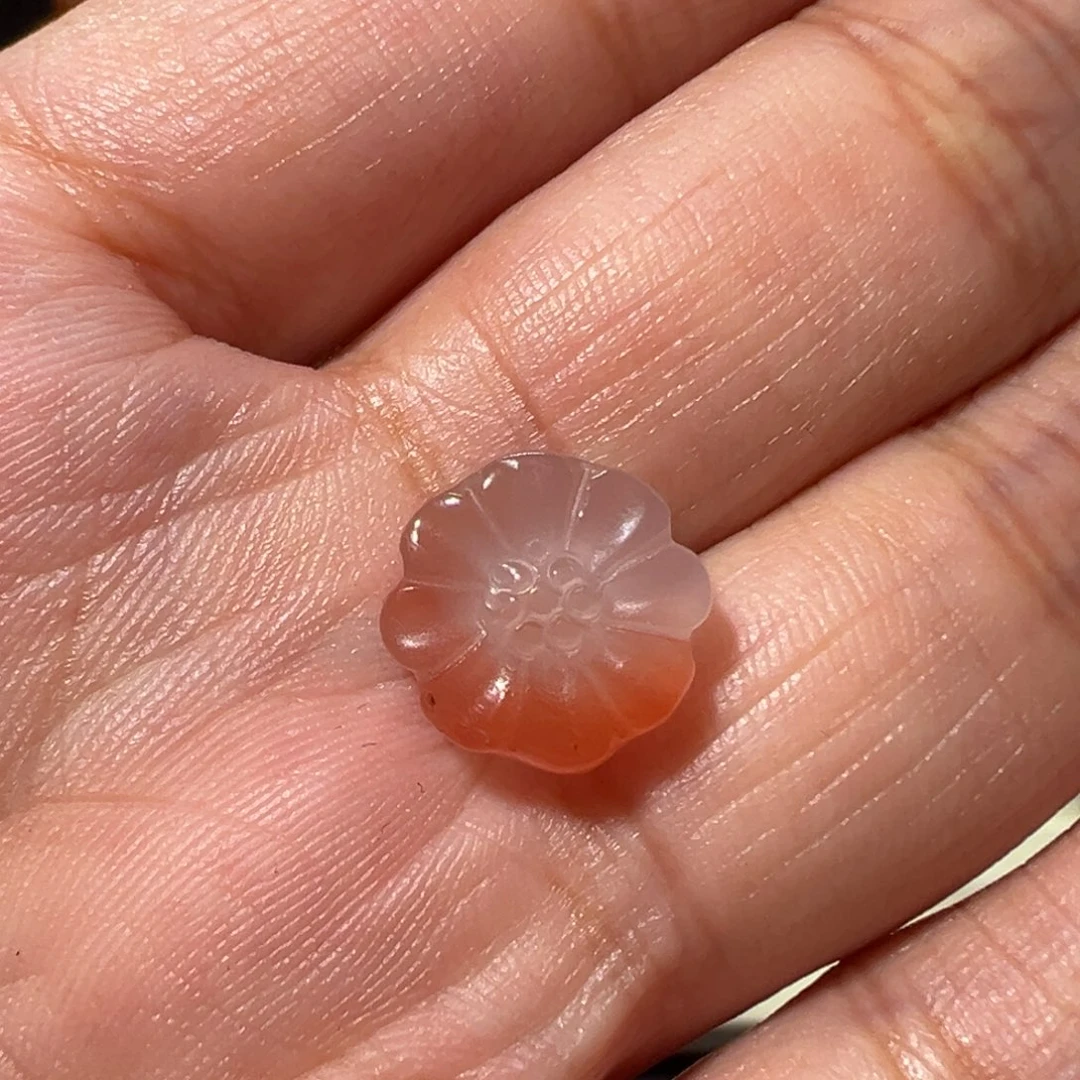 D***六南红玛瑙冰飘未镶嵌小雏菊
