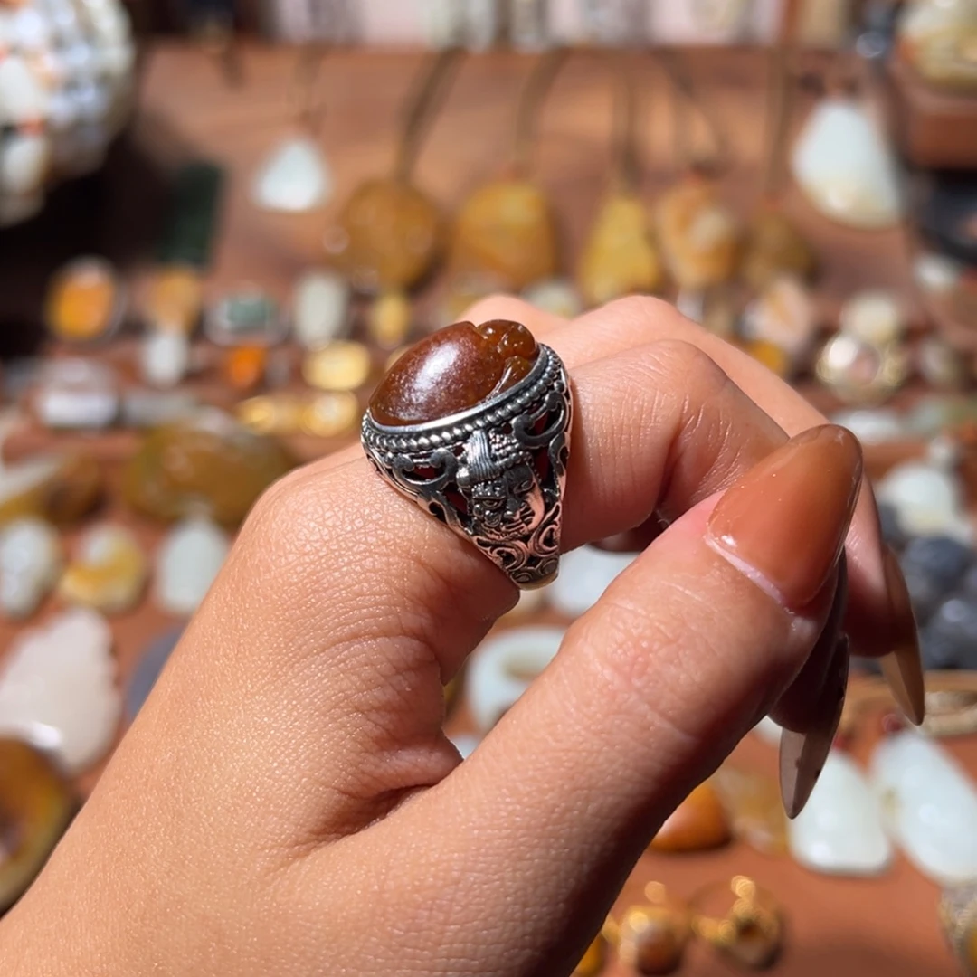 和田玉银S925镶嵌颈饰