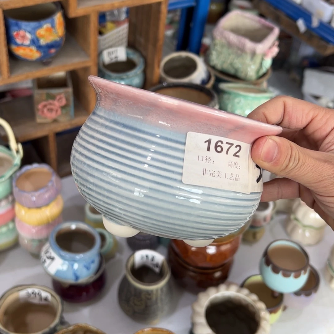 陶瓷陶瓷多肉花盆@@1672