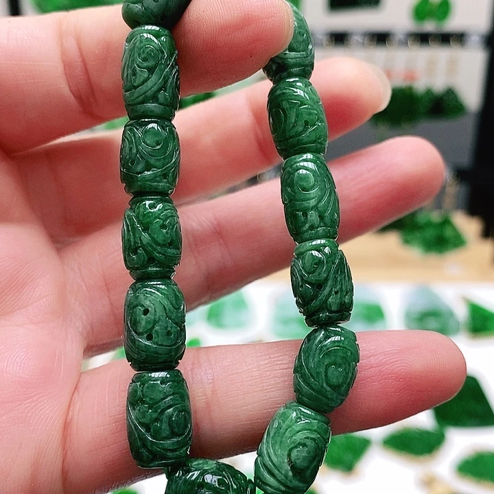 翡翠未镶嵌耳饰挂件
