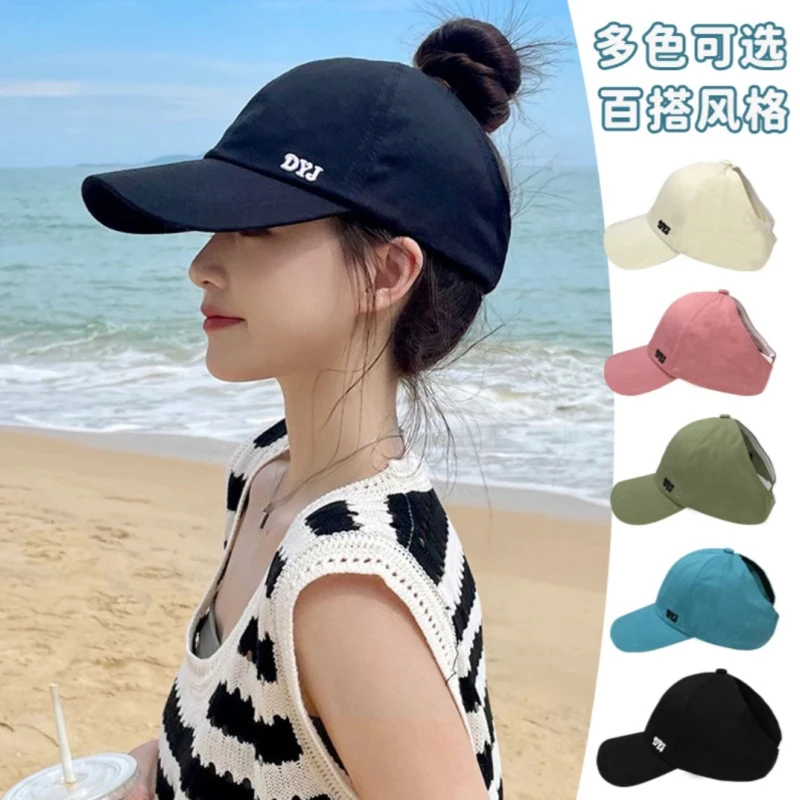 帽子女夏季防晒帽韩版时尚遮阳帽女款防紫外线春秋款百搭鸭舌帽男