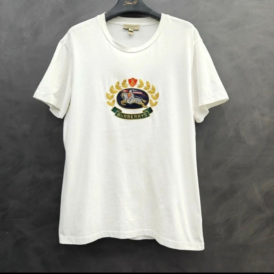 95新 BURBERRY/博柏利 花冠战马刺绣T恤