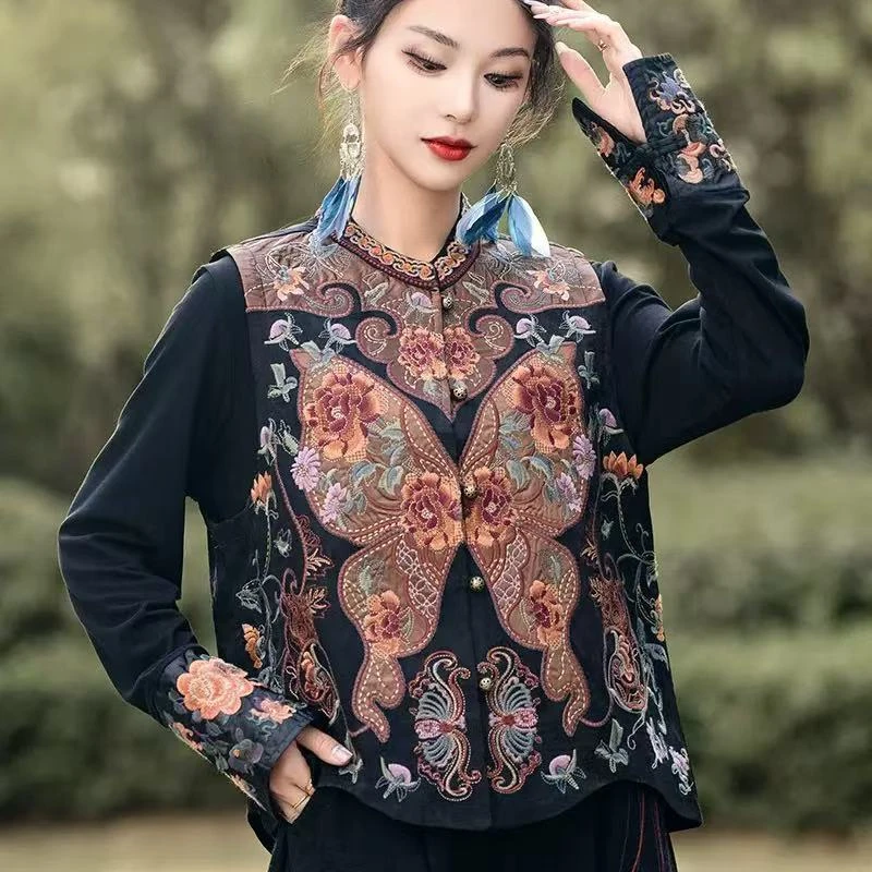 【暗香浮】（加厚）熹娘娘定制新中式冬款加厚马甲刺绣重工8080