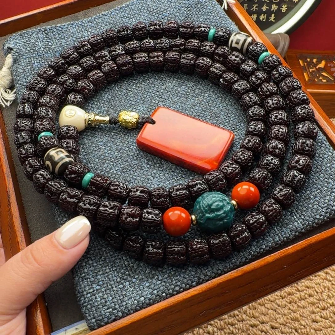 ****心吊坠金刚菩提黑金