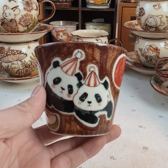 【闪购商品】摆件壹夫手绘高温釉下彩