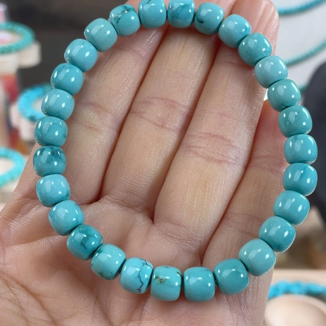 绿松石未镶嵌套链7.5mm