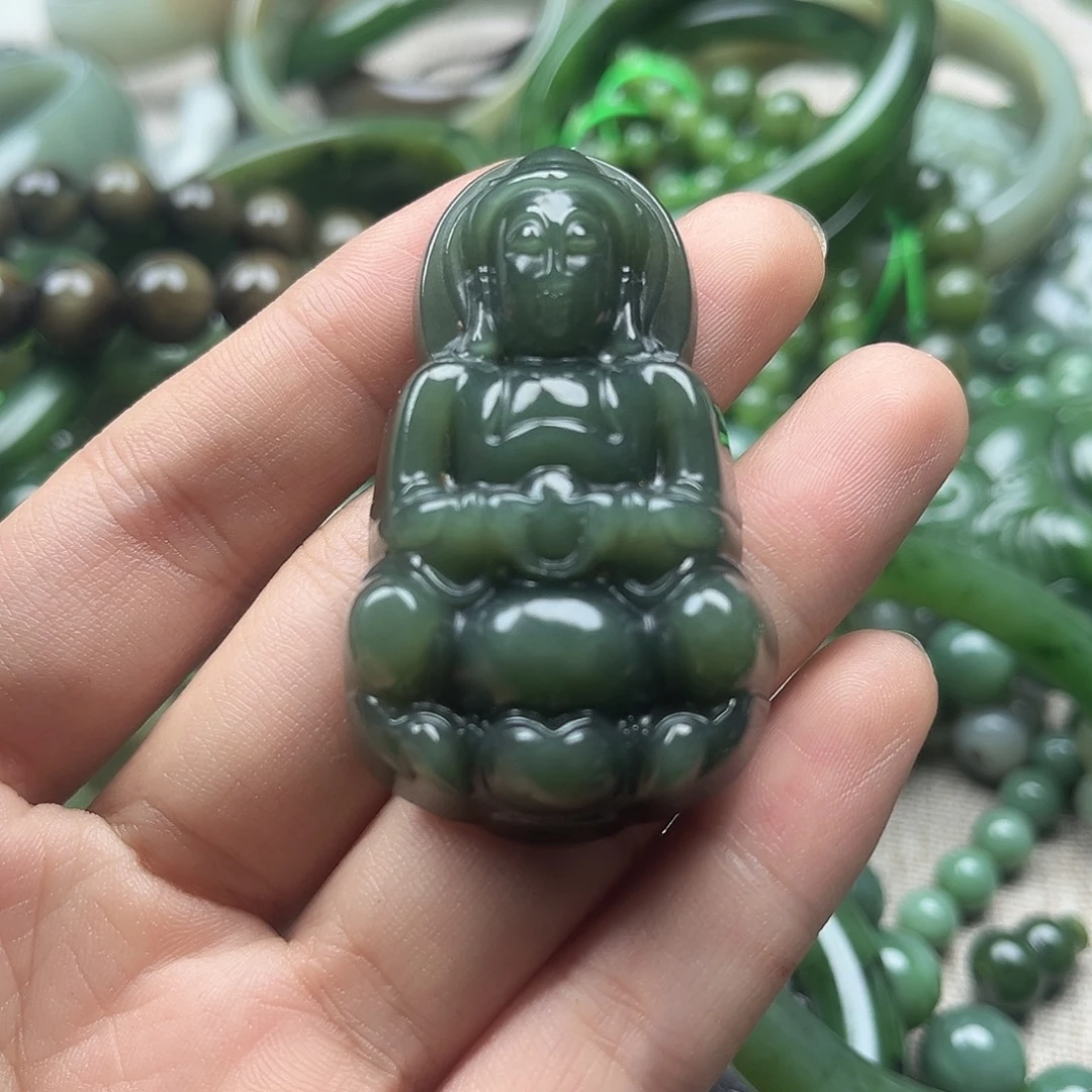 和田玉（碧玉）未镶嵌颈饰