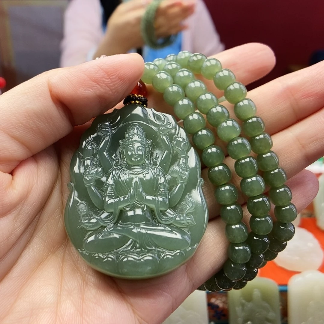 和田玉未镶嵌颈饰