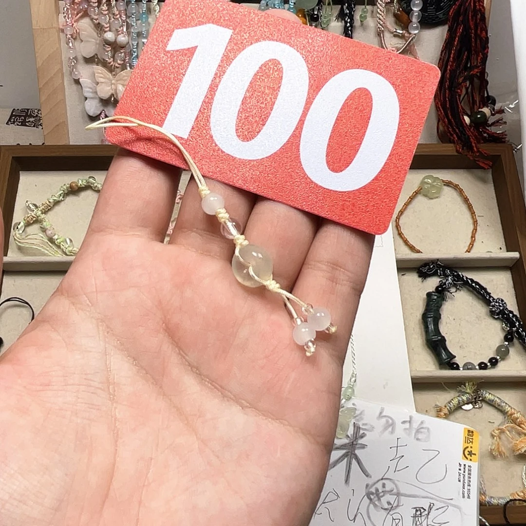 蛇纹石玉合金颈饰