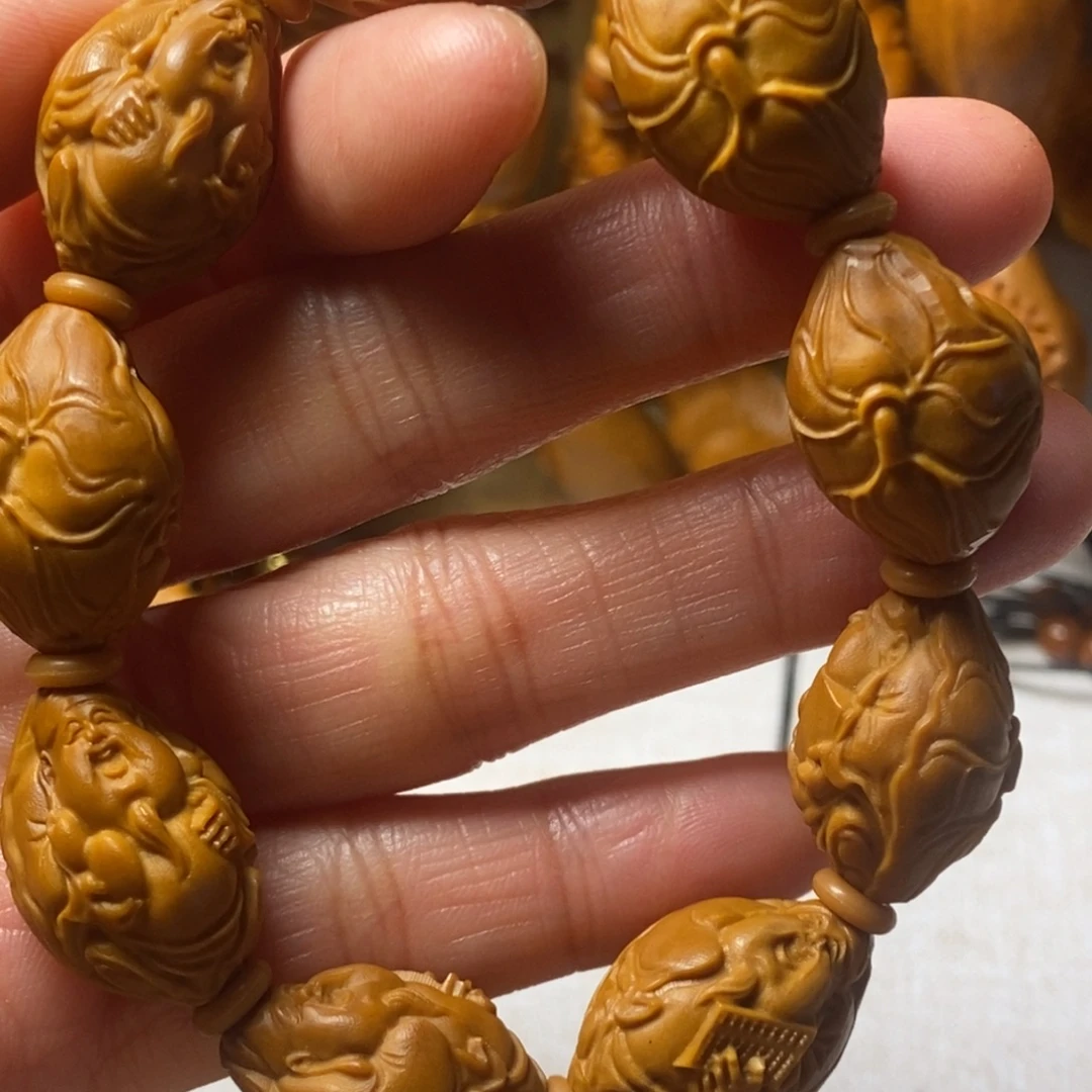 手串/手链橄榄核荷叶财神