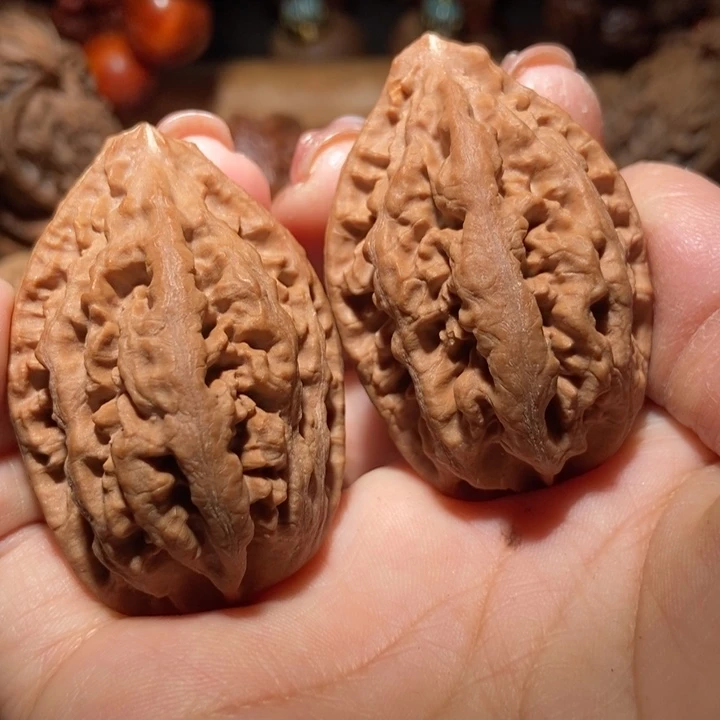 把件文玩核桃东北楸子小雪94