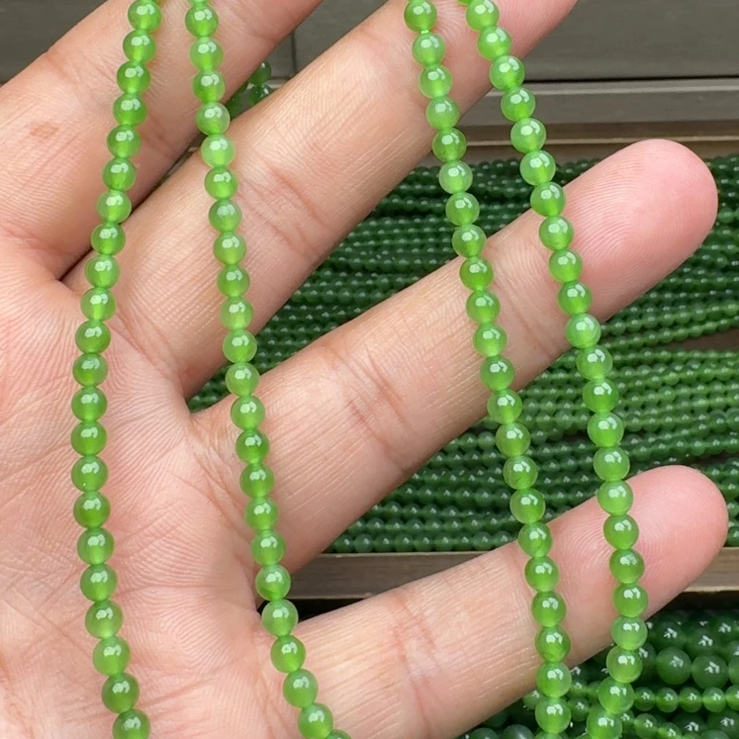 和田玉未镶嵌颈饰碧玉冰阳绿卡4 买一发一