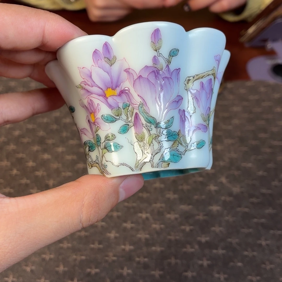 瓷杯子瓷姑娘景德镇陶瓷艺术