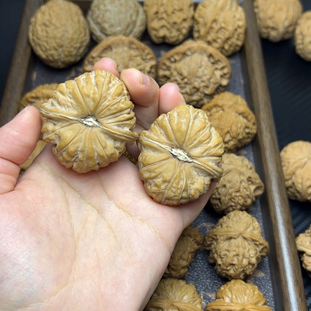 文玩核桃把件南瓜墩46全品