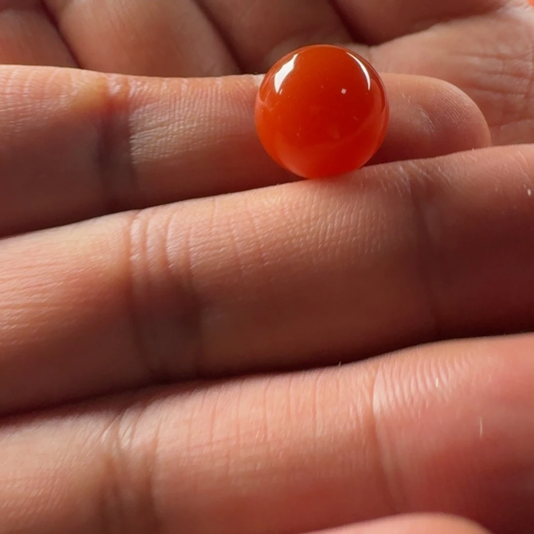 南红玛瑙未镶嵌圆珠12.9