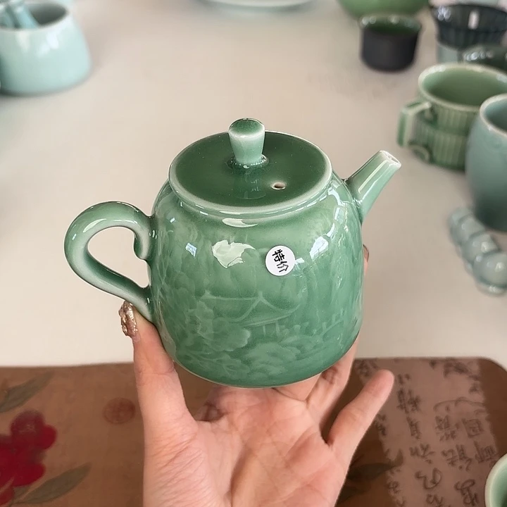 龙泉云间青瓷小米茶器